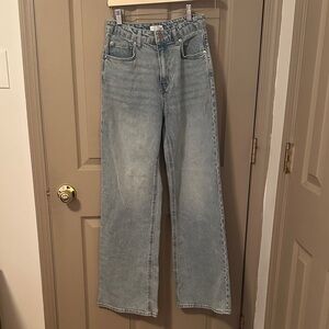 H&M Wide Leg Light Wash Denim